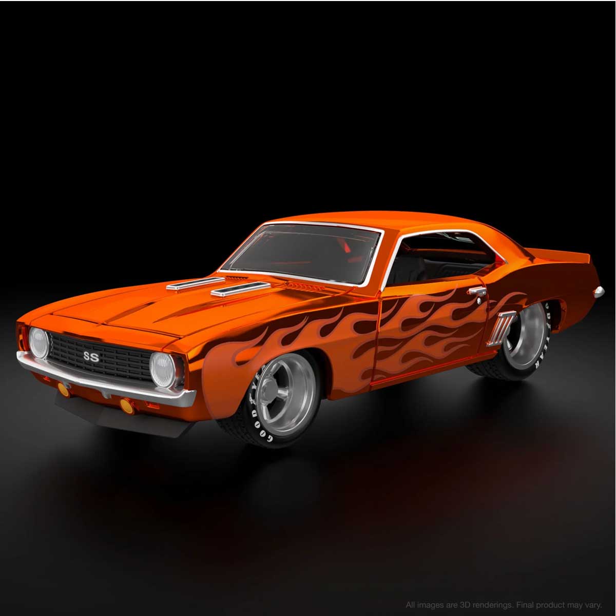 Hot Wheels 2009 Muscle Mania '69 Camaro – Orange 1:64 Scale, #77/190