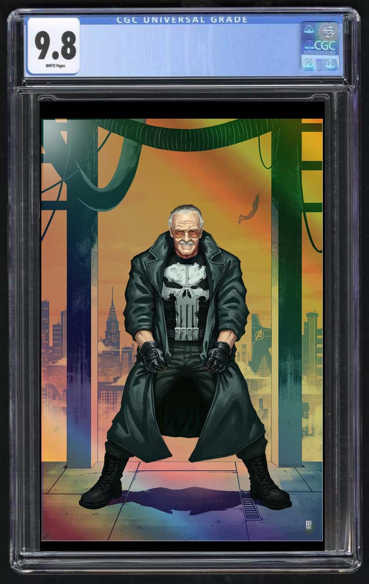 Absolute Stan Lee #1 Jackson Caspersz CBQ Exclusive Spot Foil Variant LTD 25