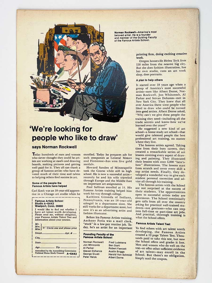 Captain America King-Size Special #1 Origin of Captain America Back