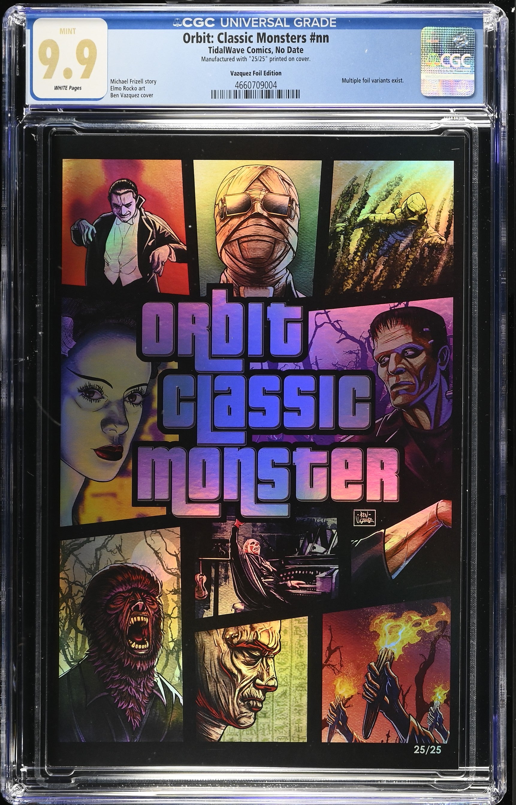 do monsters exist book Classic Monsters #1 Ben Vazquez GTA Foil Variant CGC 9.9 #25/25 – Comic Book  Quest