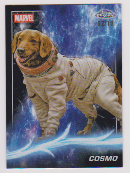 2025 Marvel Studios Cosmo (Guardians of the Galaxy) Black 2/10 Topps Chrome