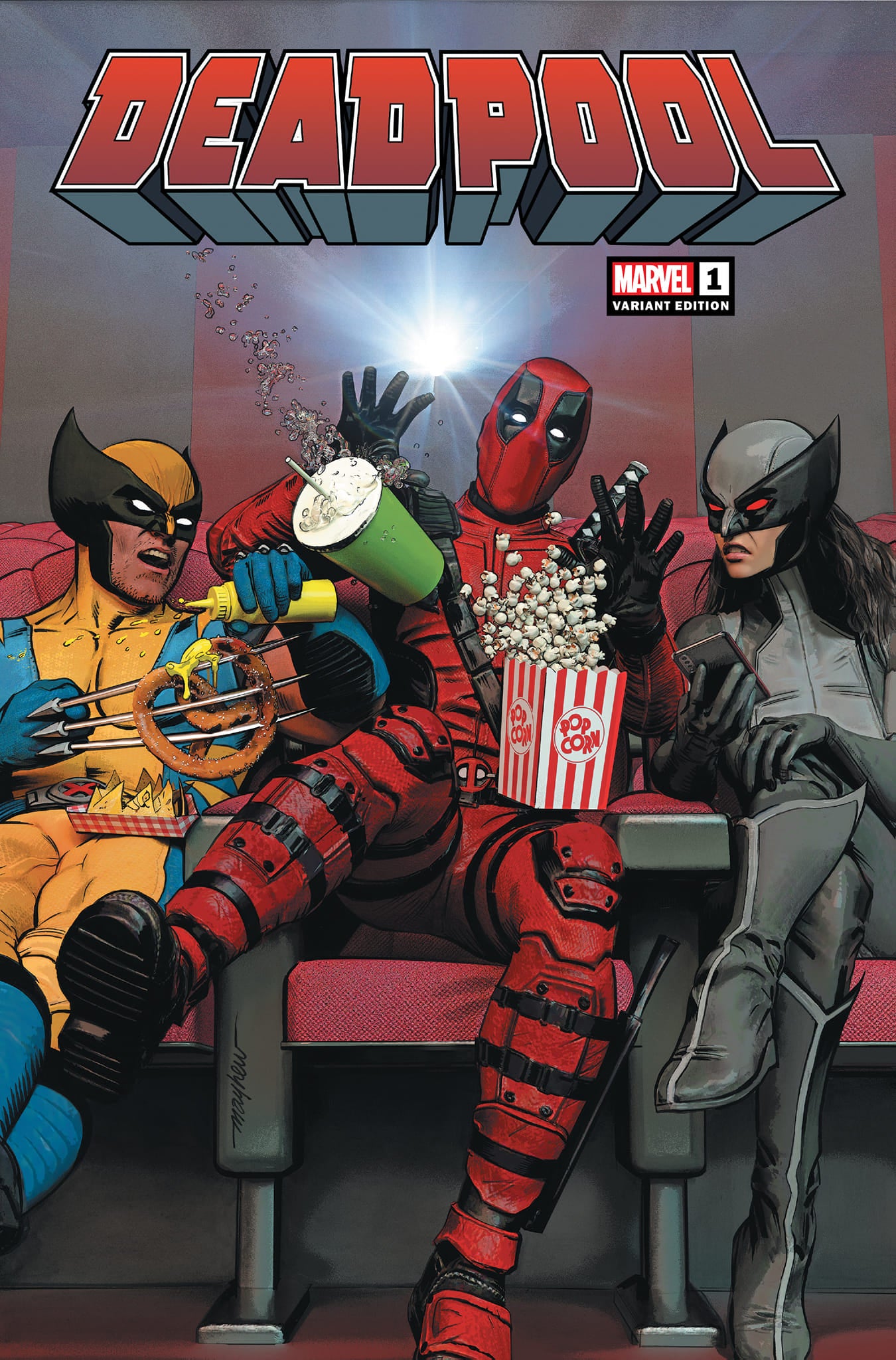 Deadpool #1 Mike Mayhew Variant SET 1st Death Grip