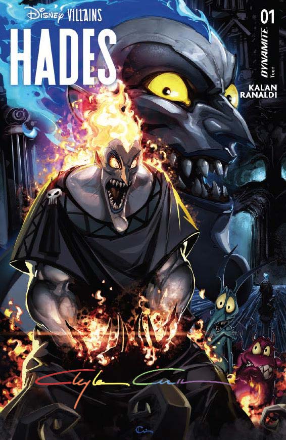 Disney Villains Hades #1 Clayton Crain Trade Variant Signed LTD 250
