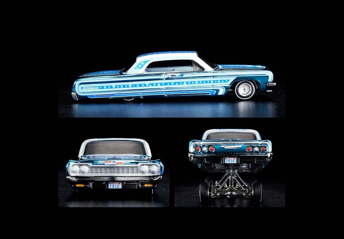 Hot Wheels RLC Snowman Holiday Edition 64 Impala Blue