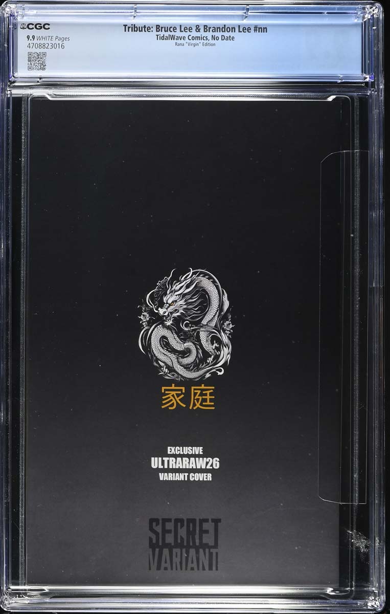 Lee #1 CGC 9.9 Ultraraw26 Secret Virgin Variant (Bruce & Brandon LEE) #33/40