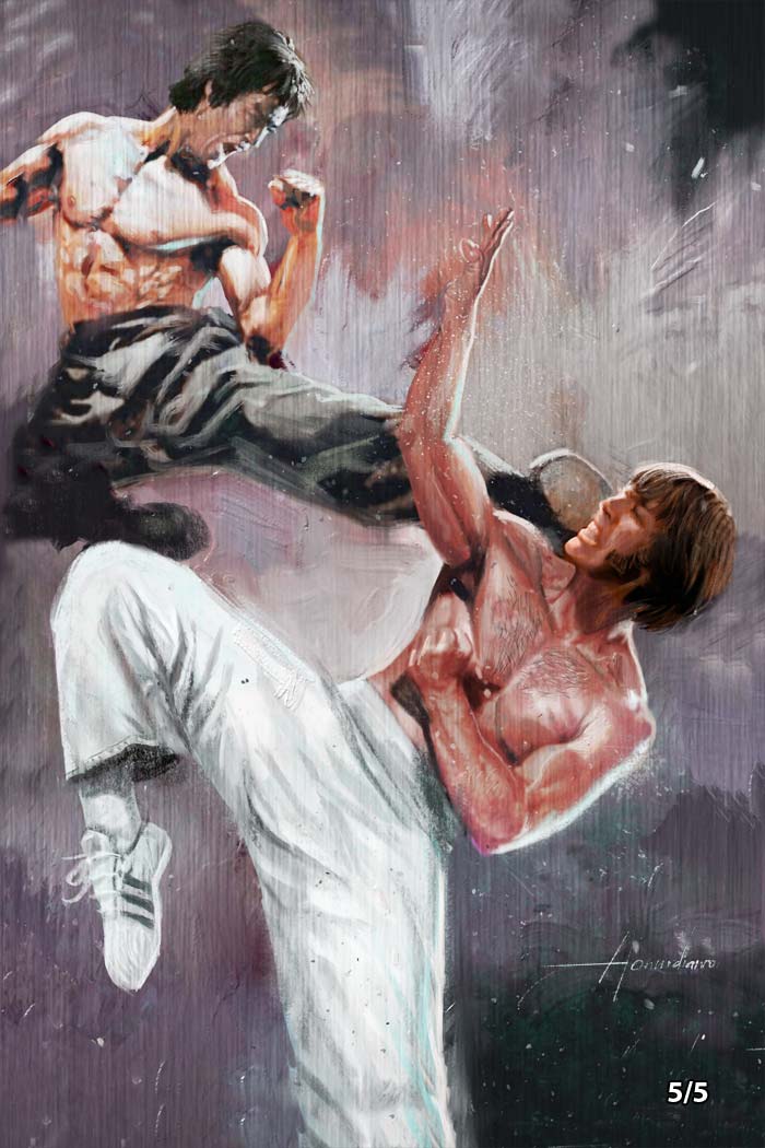 Chuck Norris #1 Rudy Ao CBQ (The Way) Metal Variant LTD 5