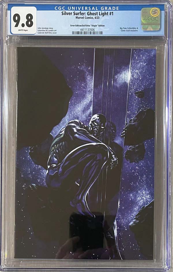 Silver Surfer Ghost Light #1 Dell'Otto Virgin (Error) Variant CGC 9.8 1st Ghost Light