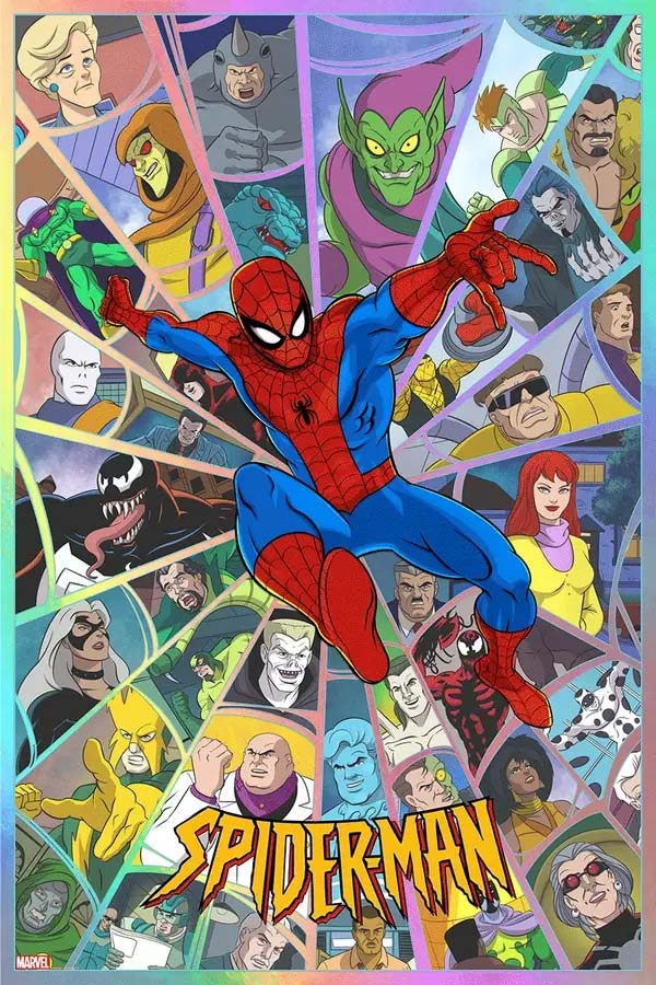 Spider-Man: The Animated Series Foil Print by Mike McGee LTD 100