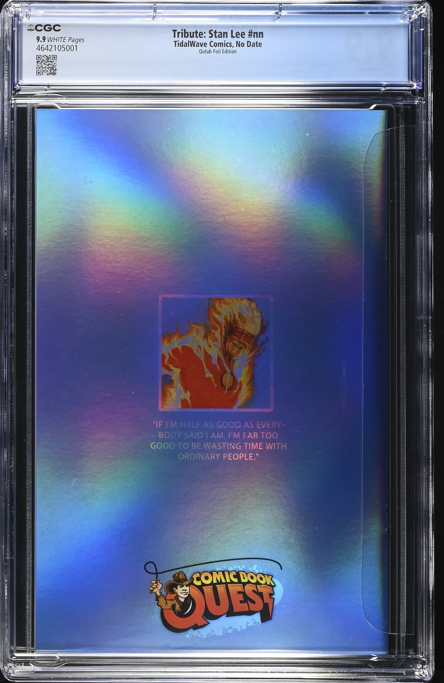 Stan Lee #1 CGC 9.9 Humam Qutub CBQ Exclusive Trade Foil Variant