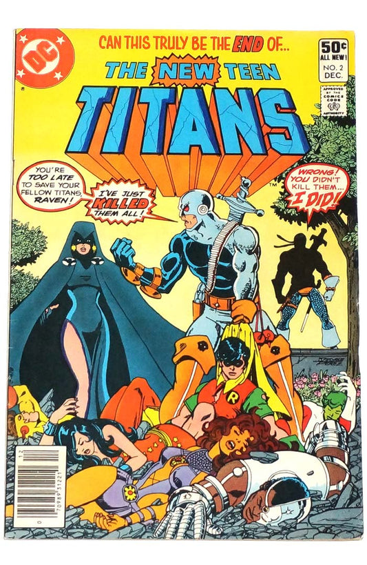 New Teen Titans #2 Newsstand 1st Deathstroke