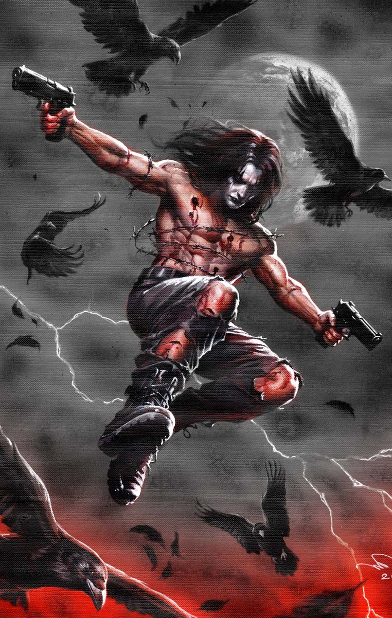 The Crow Dead Time #2 Humam Qutub Secret Color Splash Virgin Variant LTD 30