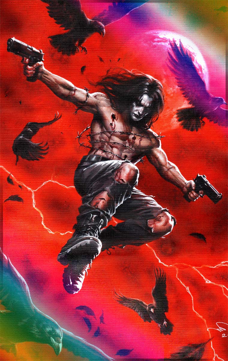 The Crow Dead Time #2 Humam Qutub Red Foil Variant LTD 50