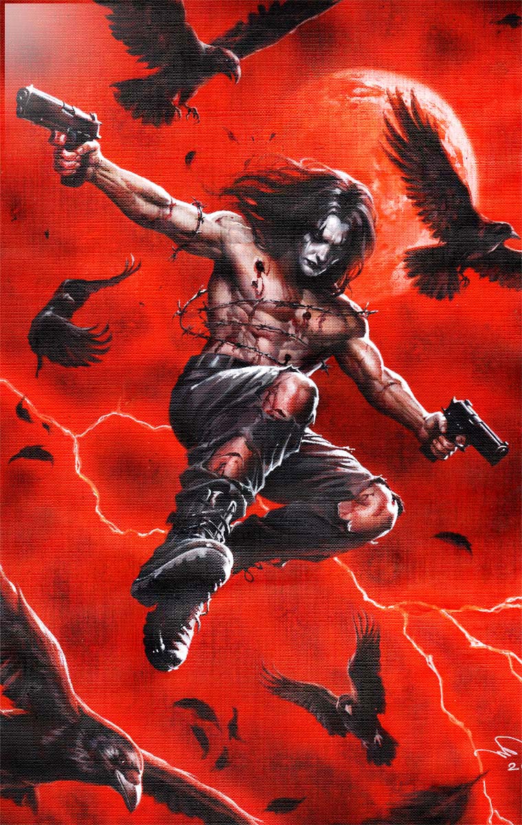 The Crow Dead Time #2 Humam Qutub Red Metal Variant LTD 5