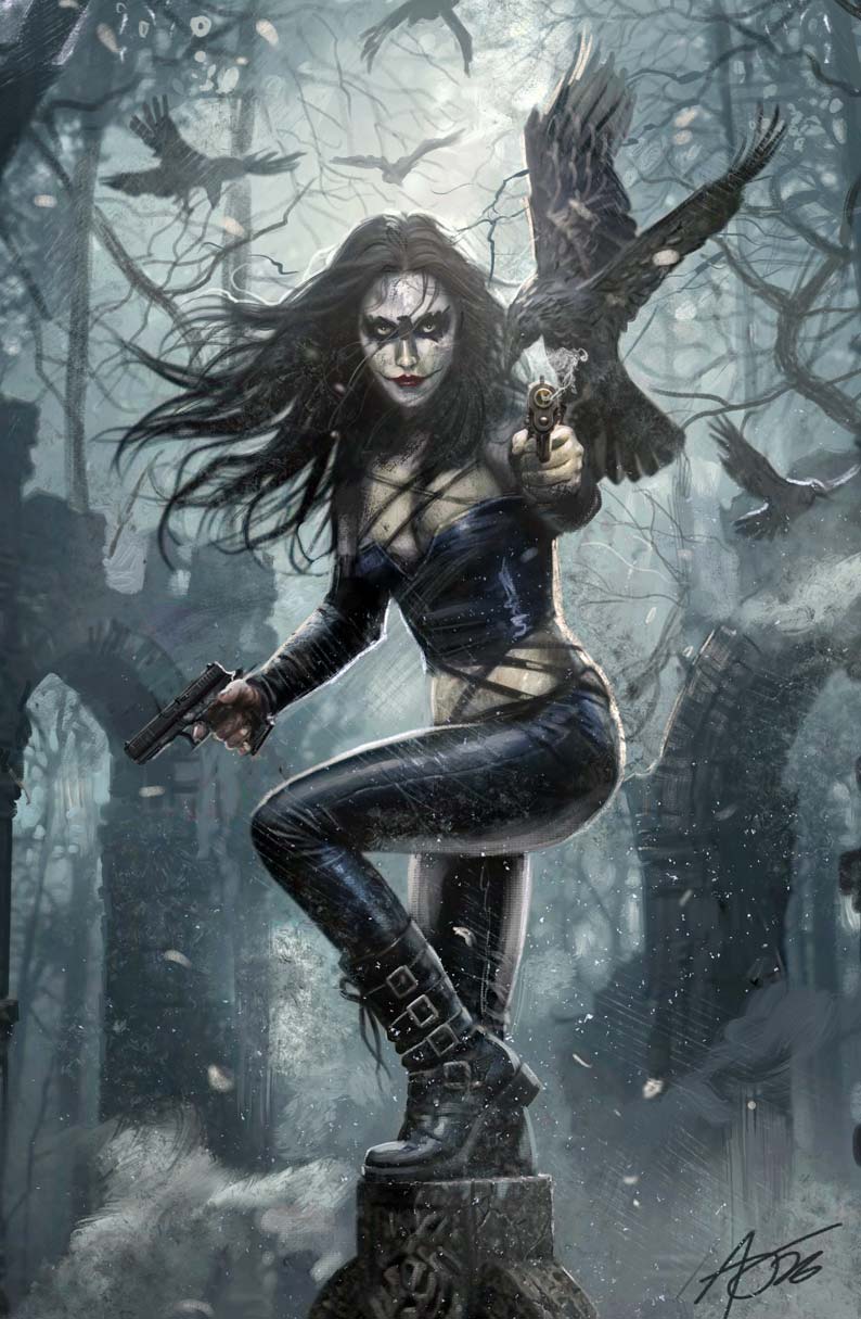 The Crow Flesh and Blood #1 Rudy AO Secret Virgin Variant LTD 70