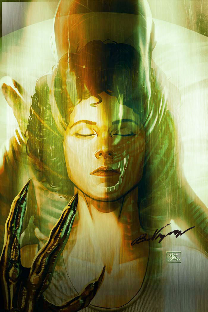 Sigourney Weaver #1 Ben Vazquez CBQ Metal Variant LTD 5