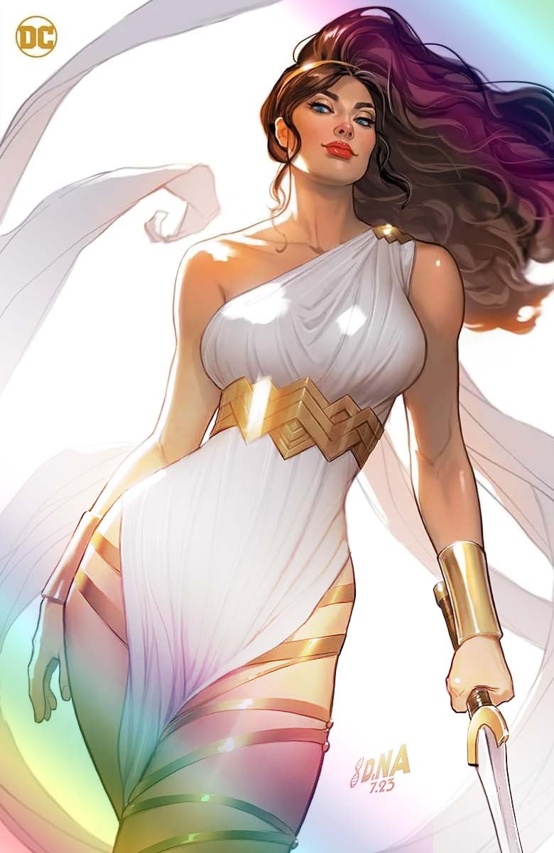 wonder woman white dress