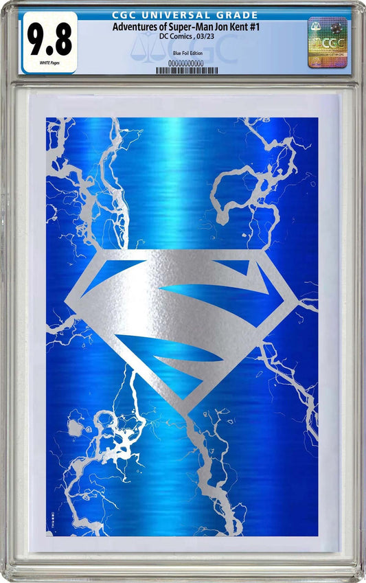 Adventures Of Superman Jon Kent #1 Electric Blue Foil Variant CGC 9.8