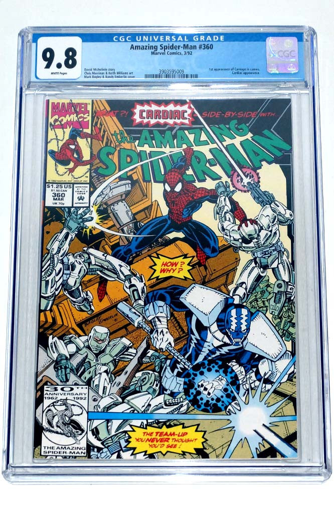 Amazing Spider-Man #360 CGC 9.8 1st Cameo Carnage