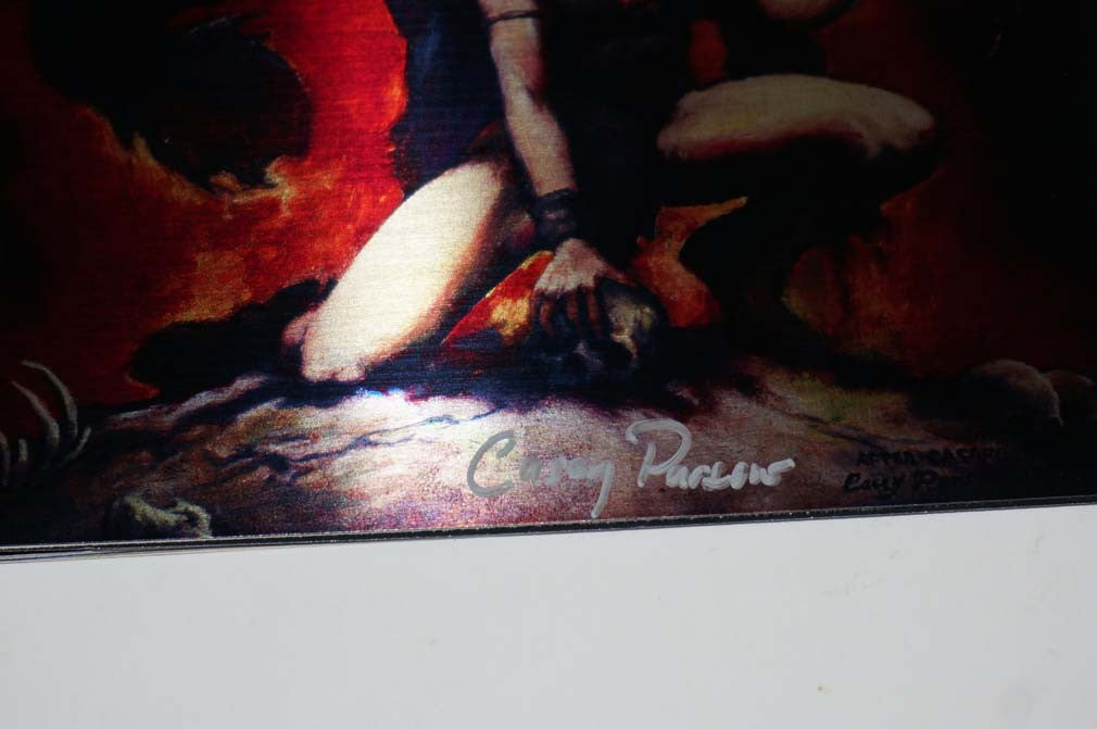 Death Dealer #1 Casey Parsons Metal Cover Variant Signed Casey Parson