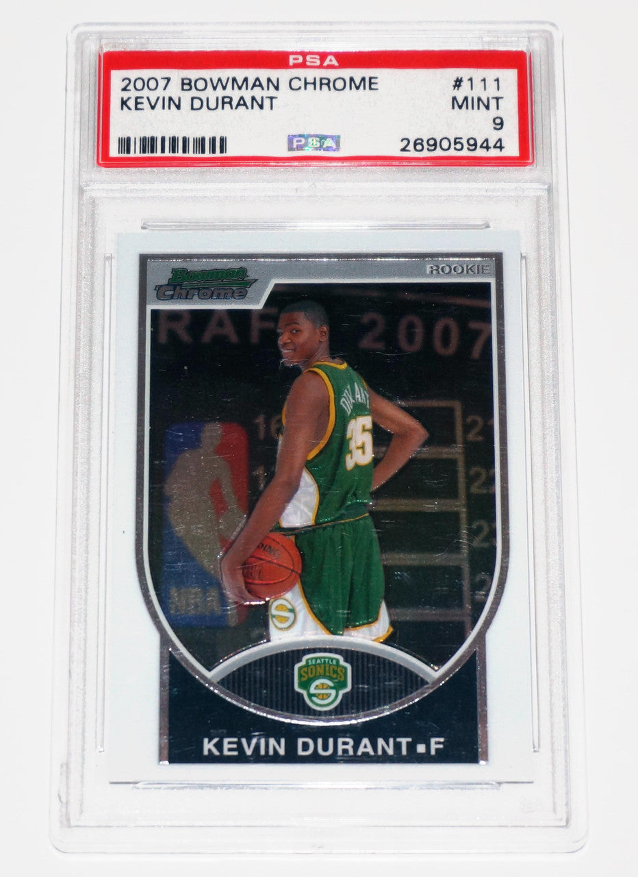 2007 Bowman Chrome Kevin Durant Rookie PSA 9