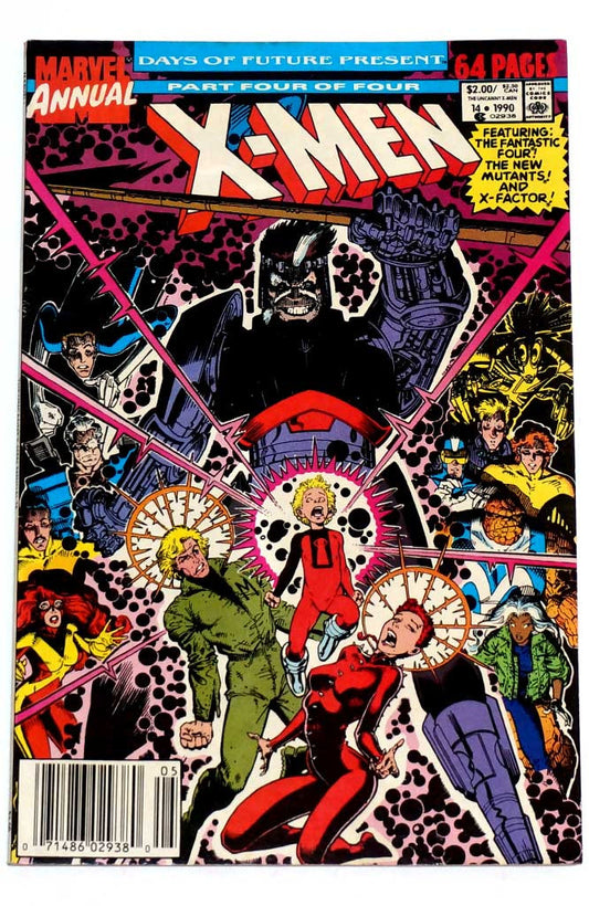 X-Men Annual #14 Newsstand 1st Cameo Gambit