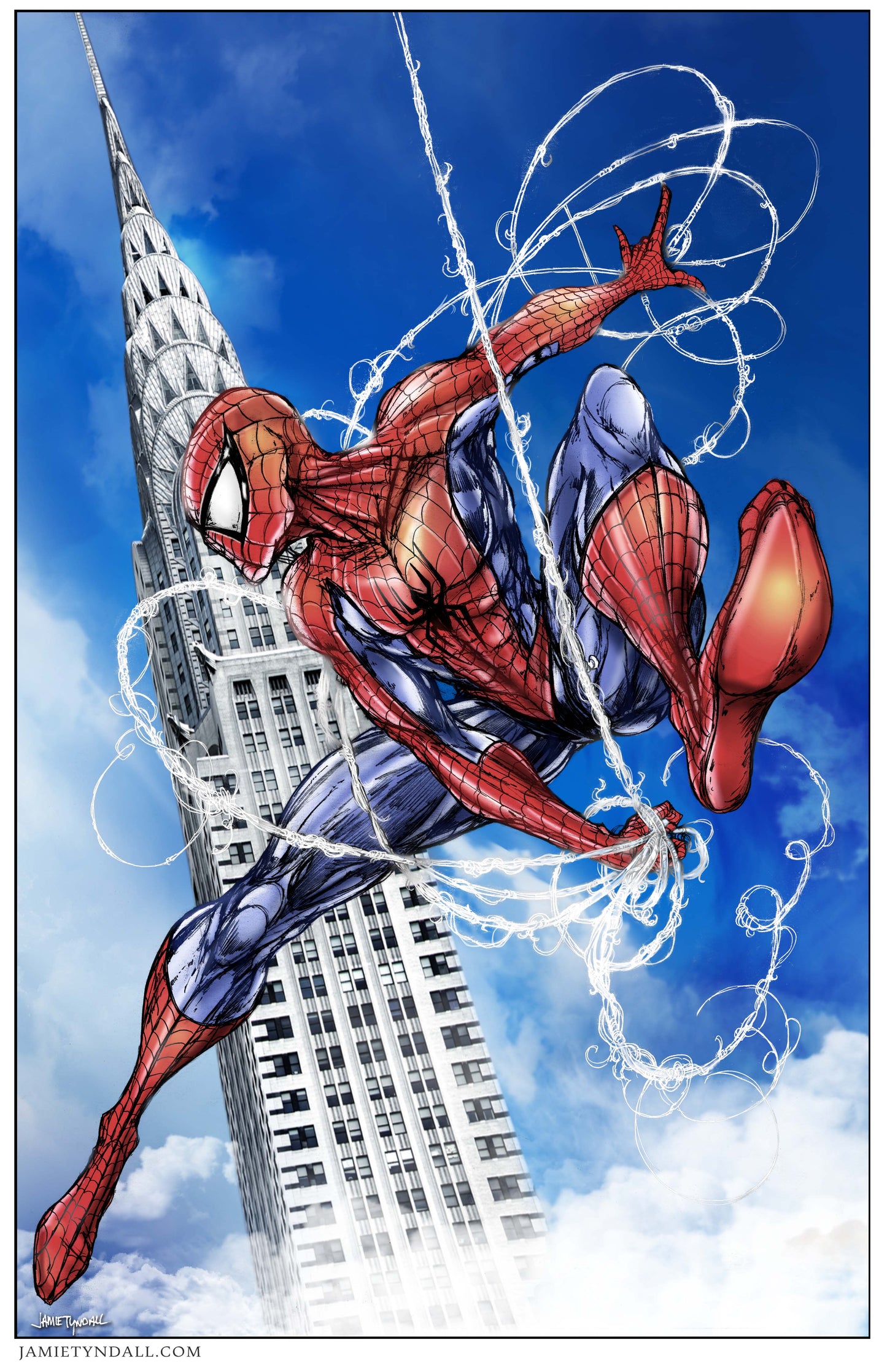Spiderman Print by Jamie Tyndall