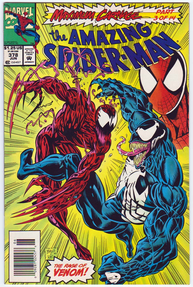 Amazing Spider-Man #378 Maximum Carnage Part 3