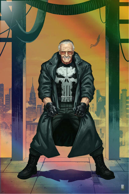 Absolute Stan Lee #1 Jackson Caspersz CBQ Exclusive Spot Foil Variant LTD 25