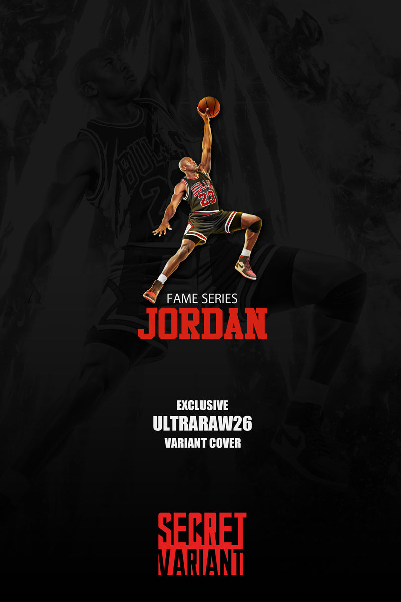 Michael Jordan #1 Fame Series Ultraraw26 Secret Foil Black Jersey Variant Back