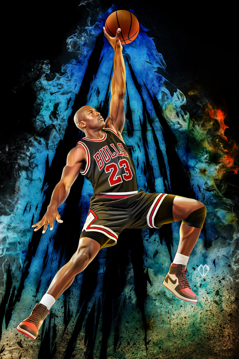 Michael Jordan #1 Fame Series Ultraraw26 Secret Foil Black Jersey Variant LTD 12