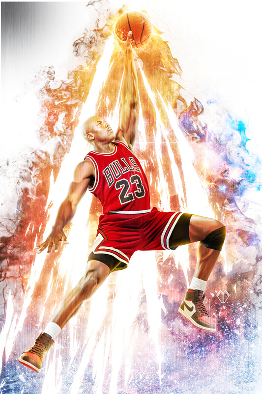 Michael Jordan #1 Fame Series Ultraraw26 CBQ Metal Variant LTD 5