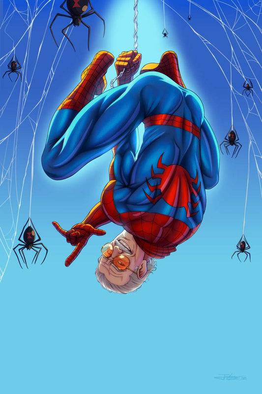 Spider Stan Lee #1 Midniteblue Secret Virgin Variant LTD 40