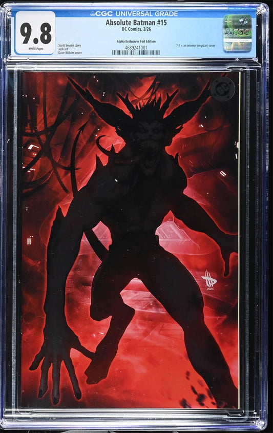 Absolute Batman #15 Dave Wilkins Spot Foil Variant CGC 9.8 1st Absolute Joker
