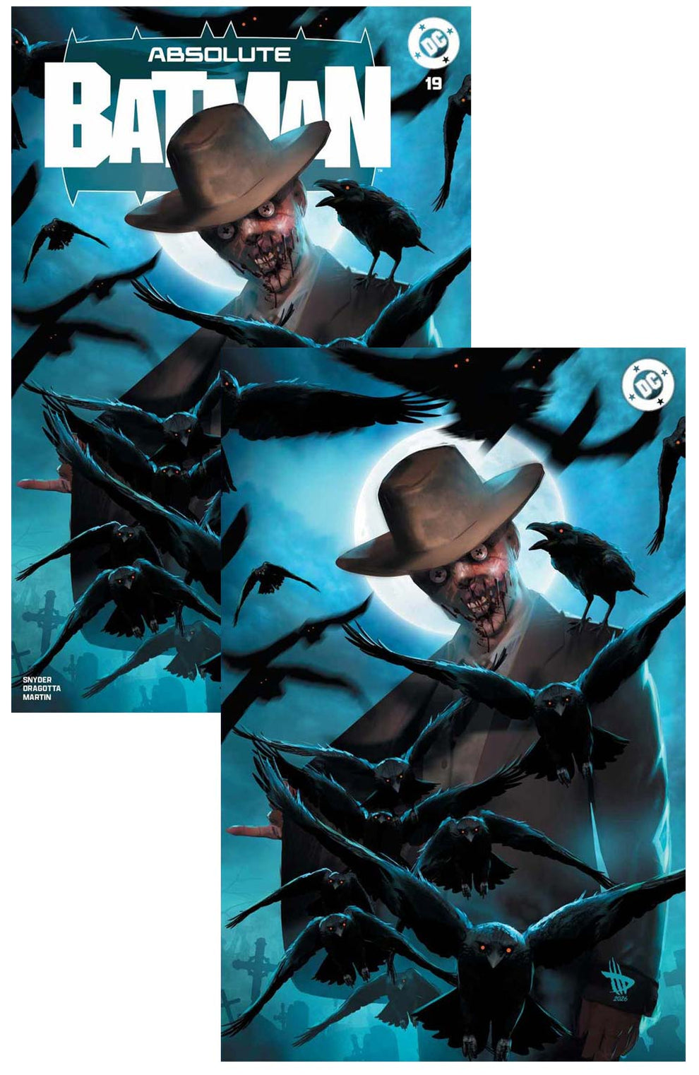 Absolute Batman #19 Dave Wilkins Blue A,B Variant SET 1st Absolute Sca ...