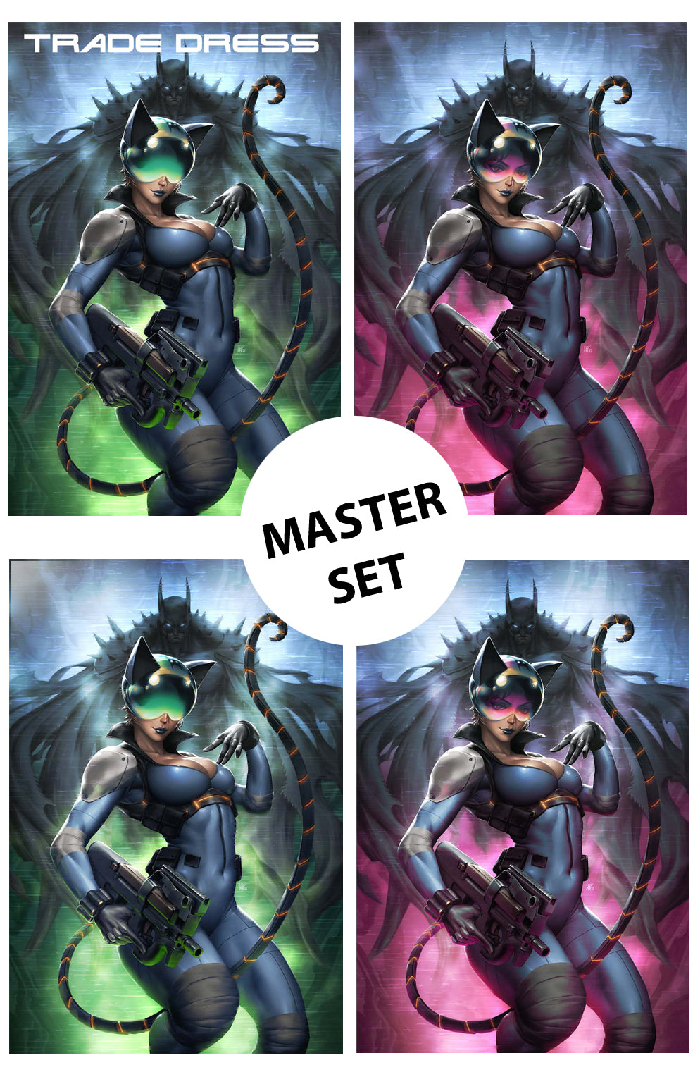 Absolute Catwoman #1 Kendrick Lim A,B,C,D Master Variant SET