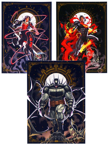 Absolute Numbers Matching Set Print Gold Spot Foil Print by Jackson Caspersz Poster w/ Sketch