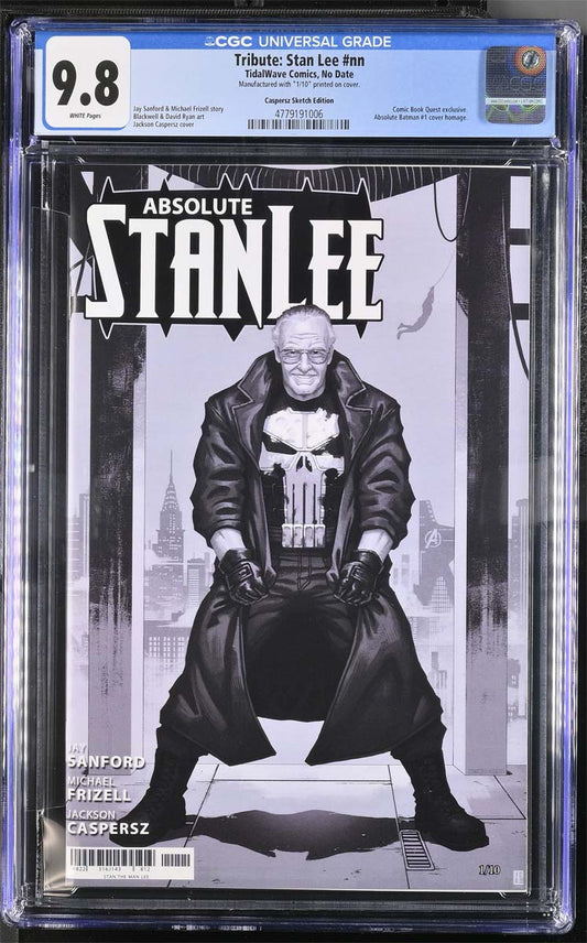 Absolute Stan Lee #1 Jackson Caspersz CBQ Exclusive B/W Variant #1/10