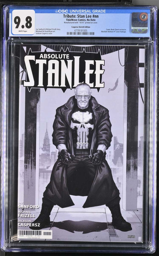 Absolute Stan Lee #1 Jackson Caspersz CBQ Exclusive B/W Variant #10/10