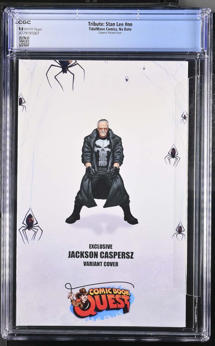 Absolute Stan Lee #1 CGC 9.8 Jackson Caspersz CBQ Exclusive Trade Variant #70/70 Back