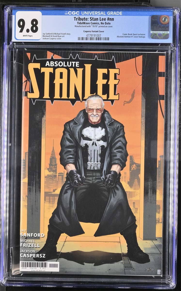 Absolute Stan Lee #1 CGC 9.8 Jackson Caspersz CBQ Exclusive Trade Variant #70/70