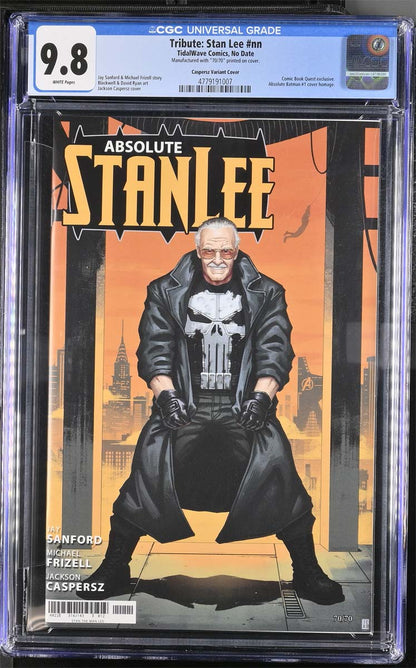 Absolute Stan Lee #1 CGC 9.8 Jackson Caspersz CBQ Exclusive Trade Variant #70/70