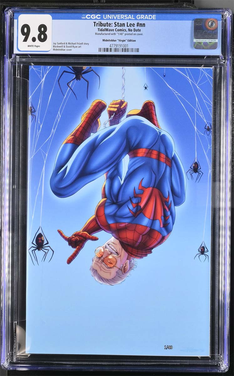 Spider Stan Lee #1 Midniteblue Secret Virgin Variant #1/40