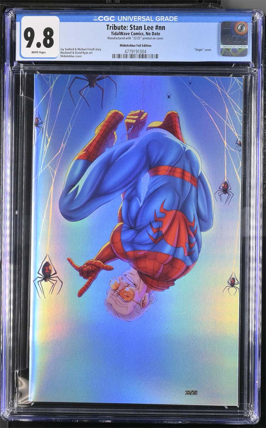 Spider Stan Lee #1 Midniteblue Secret Foil Variant #22/25