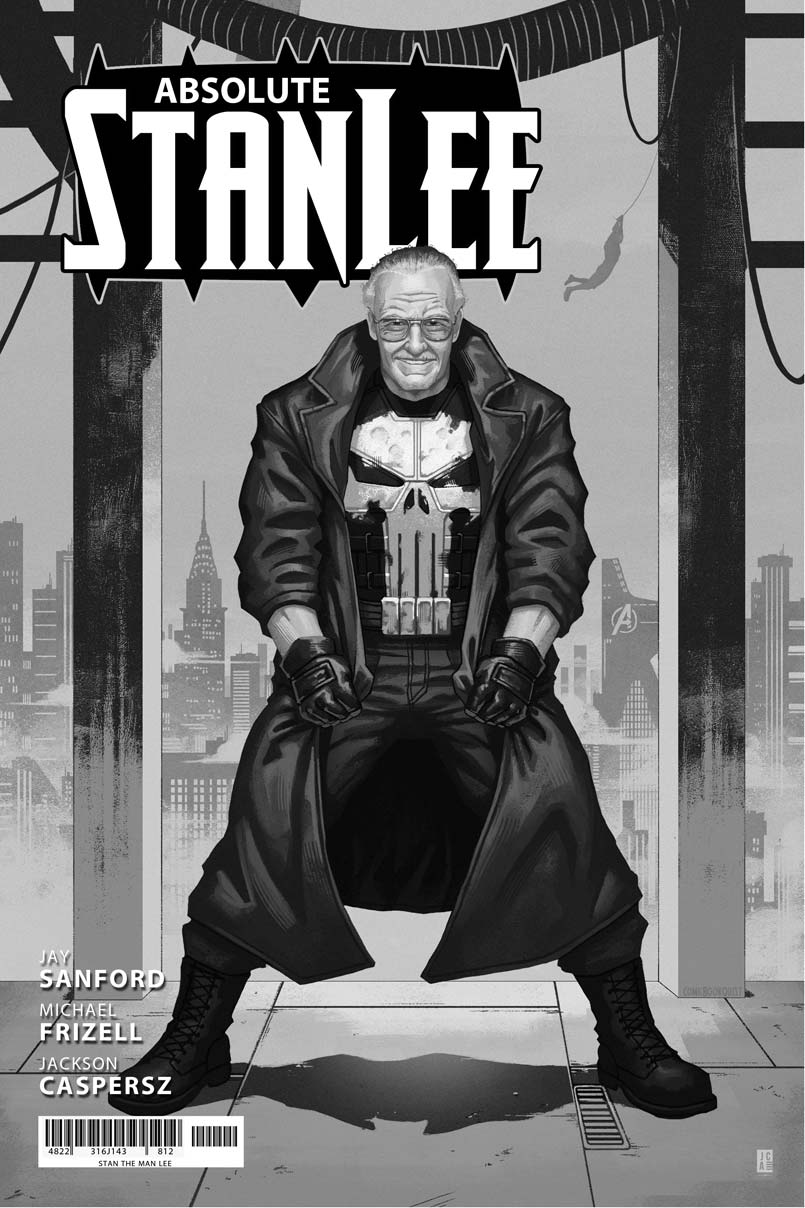 Absolute Stan Lee #1 Jackson Caspersz CBQ Exclusive B/W Variant LTD 10