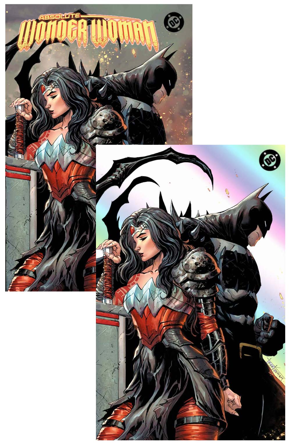 Absolute Wonder Woman #15 Tyler Kirkham Trade Foil Variant SET 1st Team-Up