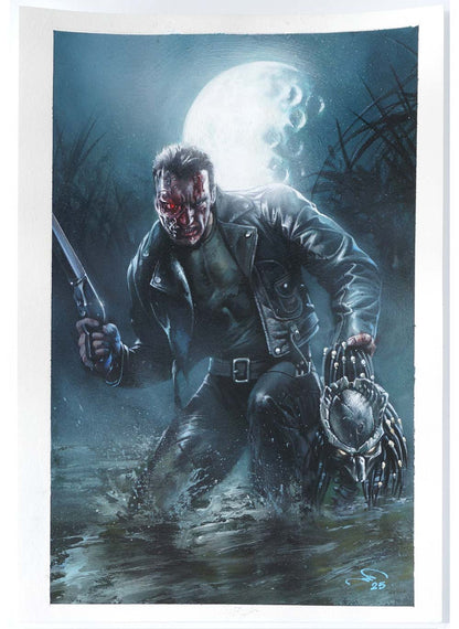 Arnold Schwarzenegger "T-800s Revenge" Original Cover Art by Humam Qutub