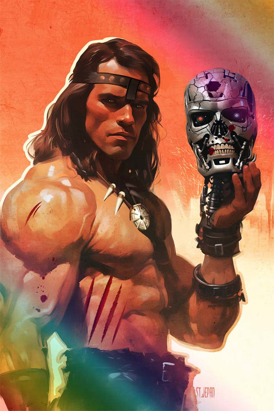 Arnold Schwarzenegger #1 St Jepan CBQ Exclusive Conan Virgin Foil Variant LTD 30