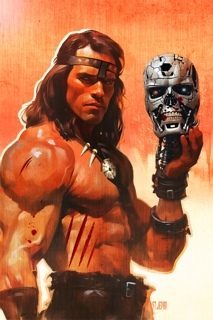 Arnold Schwarzenegger #1 St Jepan CBQ Exclusive Conan Virgin Metal Variant LTD 5