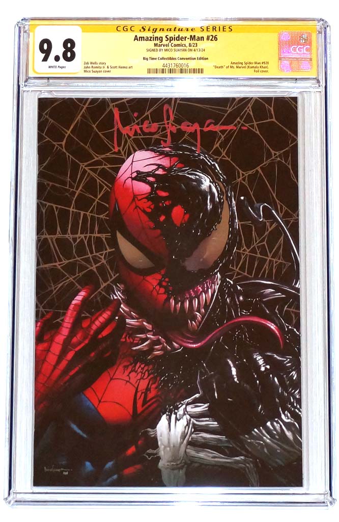 Amazing Spider-Man #26 CGC 9.8 Mico Suayan Foil Variant Signed by Mico