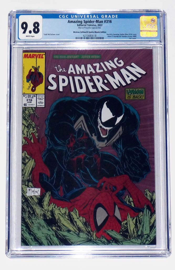 Amazing Spider-Man #316 CGC 9.8 Mexican Foil Variant